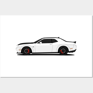 HELLCAT SIDE WHITE Posters and Art